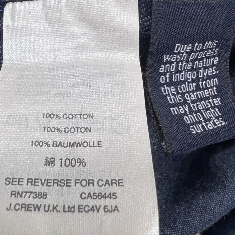 J. Crew Rayner Wide Leg Crop Jeans Cotton 4 Pocket - Picture 6 of 7